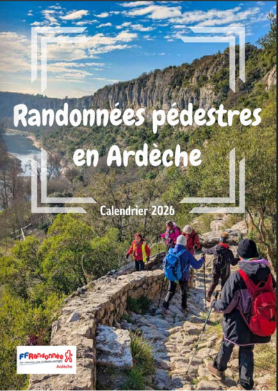Calendrier des randonnées de l'Ardèche 2026